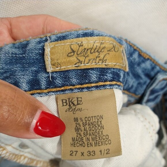 Buckle BKE Starlite 20 Denim Jeans Low Rise Women Size 27 Medium Wash Bootcut - Picture 8 of 9